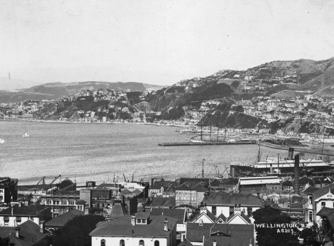 Wellington City and Harbour, 1910