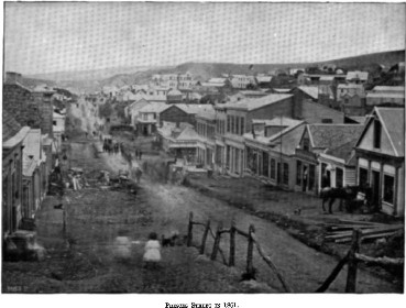 Princes Street, Dunedin in 1861