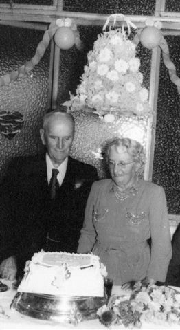 Christina and Allan's happy celebration of their Golden Wedding in 1954