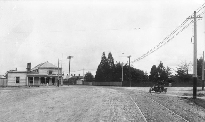 Riccarton Road, Christchurch in 1905
